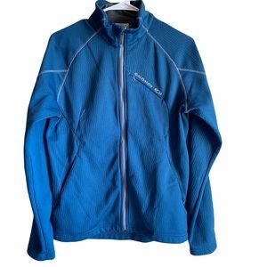 Salomon Small zip up carribean blue jacket
